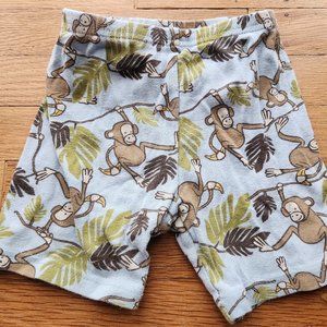 used boys Gymboree shorts monkey jungle Size 4